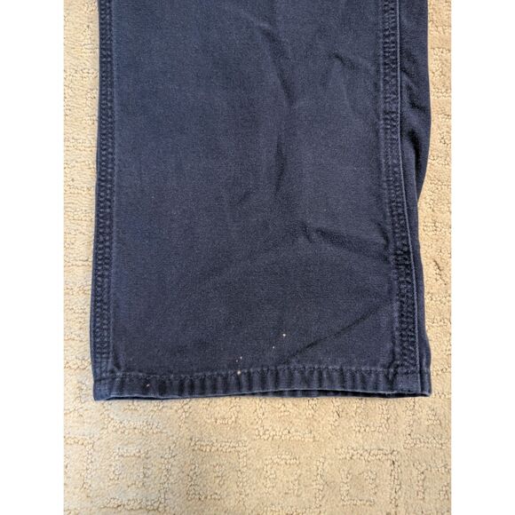 Carhartt Carpenter Pants Mens 32X34 Navy B159 NVY Loose Fit Utility Workwear - Picture 6 of 12